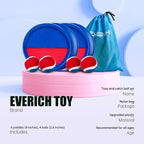 EVERICH Upgraded Toss and Catch Ball Game Set - Indoor and Outdoor Games for Kids 3-12, Beach Sand Pool Water Toy Includes 4 Paddles 4 Sticky Balls, Easter Basket Stuffers Boys Girls Birthday Gifts