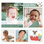 Yoofoss Muslin Baby Washcloths 100% Organic Cotton Face Towels 6 Pack Wash Cloths for Baby 12x12in Soft and Absorbent Baby Wipes (Gradient Green)