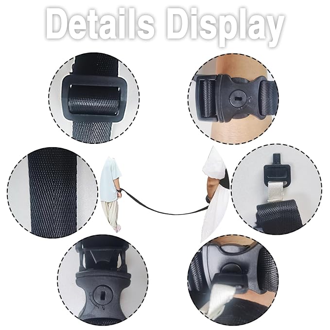 Escape Proof Wrist Leash Walking Harness with Adjustable Tether Lockable Coiled Link Cuff Autism Special Needs ADHD Children,Adjustable Anti Lost and Lock Buckle Autism Special Child Secure (1, Black)