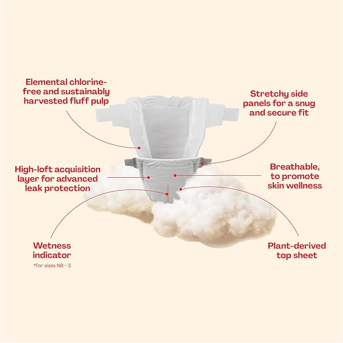 Hello Bello Premium Baby Diapers Size 3, 25 Count of Disposable, Extra-Absorbent, Hypoallergenic Baby Diapers with Snug and Comfort Fit, Sleepy Sloth