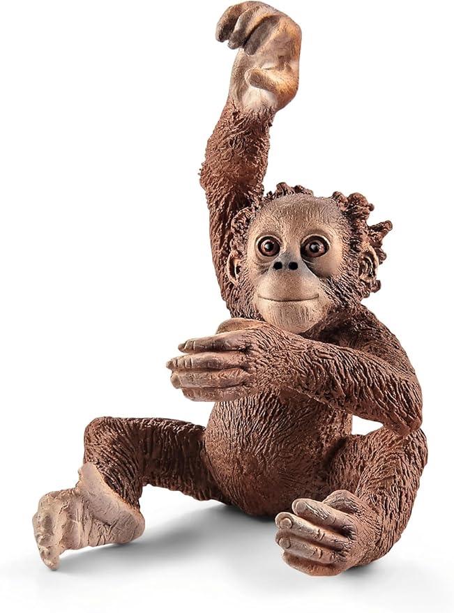 Schleich Wild Life - 5 PC Jungle Animals Figurines Toy Set with Elephant, Panda, Tiger, Parrot, and Baby Monkey Toys for Boys and Girls - Realistic Animal Figures Playset for Kids Ages 3+ - 77588