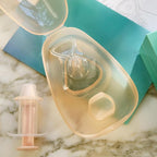 Munchkin® Flow Nipple Shield + with See-Thru Channel to Watch Milk Flow - Nurse Confidently and Meet Your Breastfeeding Goals, Silicone - 24mm