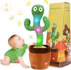 Dancing Talking Cactus Toy for Babies & Toddlers - 120 English Songs, Interactive Repeating Repeats What You Say for Baby Toy,Tummy Time Toys –Baby Toys Girls Gifts