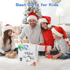 M SANMERSEN Kids Jazz Drum Set - 5 Drums with Stool - Rock Jazz Drum Kit - Musical Enlightenment Educational Toys Gift for Boys Girls