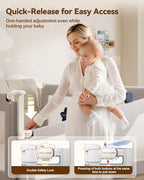 3 Piece Full Size Bed Rails for Toddlers, No-Drill Needed Baby Bed Rail Guard with Height Adjustable, Thickened Child Safety Side Railing Guards/Bedrail for Kids,Grey Bear Cute Design, 54x78.7x78.7in