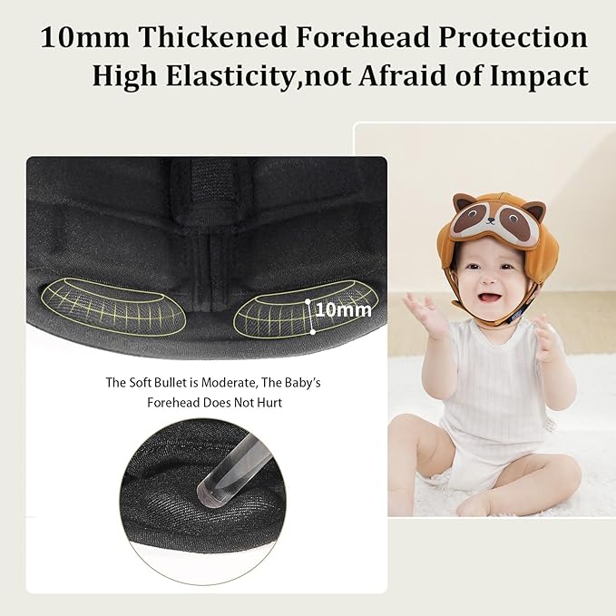 MAMBOBABY Baby Safety Helmet for Crawling and Walking for 6-24 Months Infant Head Protection - Soft and Adjustable - Lightweight and Comfortable Baby Head Guard