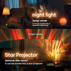 Galaxy Projector for Bedroom, Star Night Light with White Noise & Bluetooth Music, Aurora Remote Control & Timing, Party, Home (White)