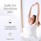 Hooga Grounding Sheet, Organic Fitted Grounded Sheet for Improved Sleep, Pain Relief - Earth Connected Bedding 60”x80”x15” Queen Size, Pure Silver Fiber and Cotton, Grounding Cord Included. Off White