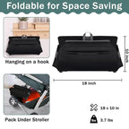 Infant Car Seat Travel Bag Fit Doona Car Seat Stroller and Base, Chicco Keyfit 35 and Base, Doona Travel Bag with Wheels, Padded Car Seat Bags for Air Travel, Nuna Travel Bag with Zipper Pocket