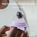 WeeSprout Baby Food Feeder Set - 2 Silicone Feeders & Reusable Freezer Tray with Lid - BPA-Free Fresh Fruit & Veggie Pacifier for Babies & Toddlers - Double as Teething Toys - Dishwasher Safe