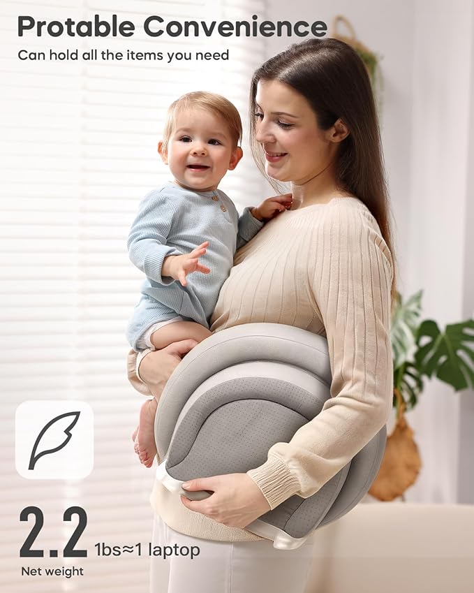 Baby Changing Pad with Waterproof & Wipe-Clean, Non-Slip Foldable PU Diaper Changing Pad, Adjustable Safety Belt, Changing Pad for Dresser, Changing Table,30"X19",Gray