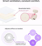 Mima Stroller Cooling Pad with USB Fan Flo Donut | Ultra-Breathable Mesh Seat Liner | External Battery Design for Baby Safety | Universal Fit for 0-4 Years | for Hot Days & Summer