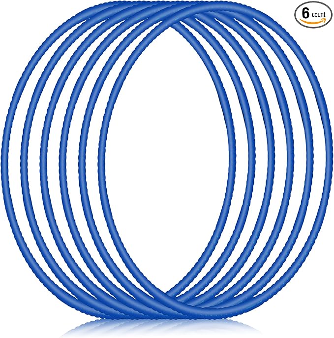 Shappy 6 Pcs Exercise Hoop Detachable Adjustable Plastic Toy Playground Toys Colored Hoop Circles for Teens Games Gymnastics Dog Agility Equipment Party Decor