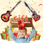M SANMERSEN Kids Guitar Toddler Toys Guitar for Kids 3 4 5 Year Old Electric Musical Toy Guitars with 4 Strings Strap Light Up Boys Girls Gifts