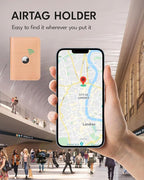 ALLIVE Passport Holder for Travel, Genuine Leather Passport Holder with Airtag Women Men,Travel Must Haves Airport Essentials, Passport Cover Travel Gifts Beige