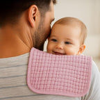 Pink Muslin Burp Cloths Set of 6, Baby Boy Essentials 6 Layer Super Absorbent, Soft & Gentle Muslin Washcloths Baby, Large Size 20"x10" Burp Clothes