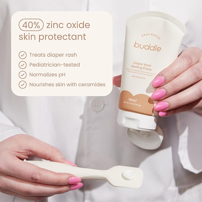 Diaper Rash Rescue Healing Ointment For Baby, 40% Zinc Oxide, Repairs & Nourishes, Pediatrician Tested, Fragrance-Free, 4 oz