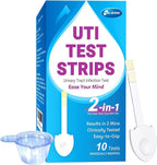 10 Pack UTI Test Strips, Urinary Tract Infection Test Kit for Women Men, Accurate Result in 2 Minutes, Monitor Bladder Health at Home, Clinically Tested, Easy to Grip, Individually Wrapped