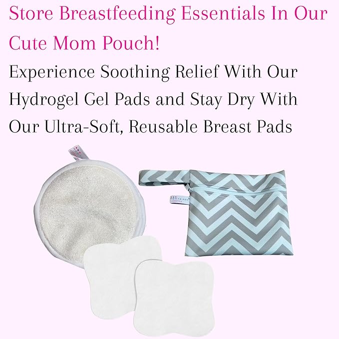 New Mom Postpartum Breastfeeding Essentials Kit for Nursing Mama, Lactation Tea, Silicone Breast Pump, Reusable Breast Pads, Pain Relief for Sore Cracked Nipples, Spa and Relaxation Basket Box Set