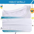 4 Pack Toddler Blank Sublimation T-Shirt,Modal Crew Neck Short Sleeve, T-Shirt for Kids Baby Children