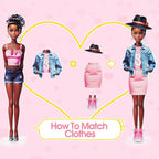 Magnetic Dress Up Dolls, Magnetic Princess Dress Up Paper Dolls, Magnetic Dress Up Dolls for Girls Ages 4-10 Learning Created Imagine Set Birthday Gift (Eva)