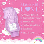 Glimmer Wish Unicorn Kids Body Wash, Gentle Cleanser and Moisturizing Sulfate Free Body Wash, Skin Care for Kids, Vanilla Cotton Candy, 12 Fl Oz