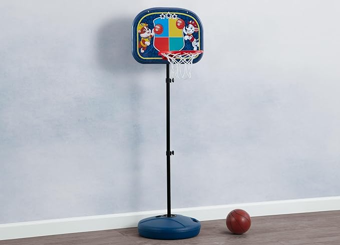 Delta Children PAW Patrol Basketball Hoop Set for Kids, Blue
