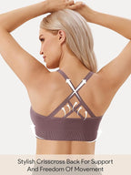 Angelhood Nursing Bras for Breastfeeding, Seamless Nursing Sports Bra Support Yoga Maternity Bras Pregnancy Sleep Bralette