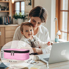 Insulated Breastmilk Cooler Bag with 2 Ice Packs - Breastmilk Cooler Organizer Bag for Daycare, Breastfeeding Mom Travel Outdoor