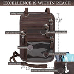 Neck Wallet - Rfid Wallet Women - passport holder for travel - Travel Wallet Passport Holder For Travel Women - 10.3x6.8inch (Dark Coffe)