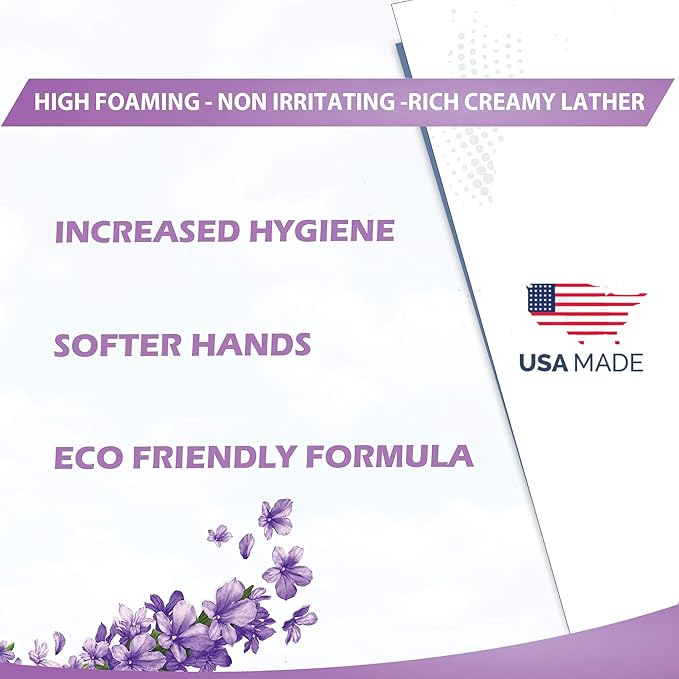 GreenFist Foaming Hand Soap Refills Lavender Scent Jug Foam Refill Made in USA, 128 ounce (1 Gallon)