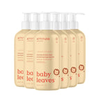 ATTITUDE 2-in-1 Shampoo and Body Wash for Baby, EWG Verified, Dermatologically Tested, Made with Naturally Derived Ingredients, Vegan, Pear Nectar, 16 Fl Oz (Pack of 6)