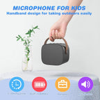 Mini Karaoke Machine,Funny Toys Christmas Birthday Gifts for Kids Age 4-12 Girls,Boys,Adults, Karaoke Microphone Toys for 4,5,6,7,8,9,10,11,12+ Year Old Girls Boys (Black 2 mics)