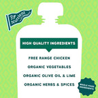 Serenity Kids 6+ Months World Explorers Chicken Mexican Stew Baby Food Pouches - Puree Pouch with Ethically Sourced Chicken & Organic Veggies - BPA-Free - 3.5 Oz, 12 Pack