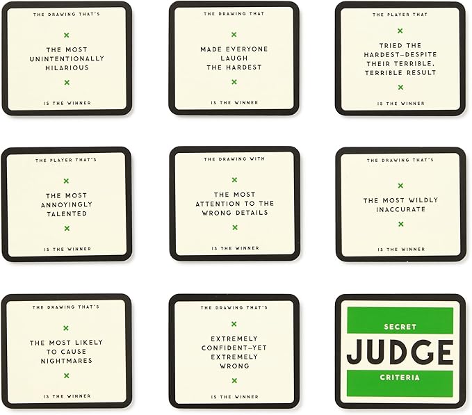 Brass Monkey Drawing from Memory - Social Party Game with 300+ Game Card Prompts for Drawing from Memory