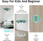 UranHub Drones for Kids 8-12, RC Drone with 720P HD FPV Camera,5 Lighting Modes/2 Batteries/3D Flip/3-Speed/Propeller Protection Cover, Cool Toys Gift for Kids and Beginners(Dark Brown)