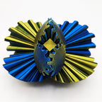 Gear Ball for ADHD 3D Printed Gear Ball Steampunk Whirling Wonder Fidget Toy Gearsphere Gear Ball for Stress and Anxiety Relaxing Fidget Ball Ideal for Sensory Needs and Autism (Laser Yellow Blue)