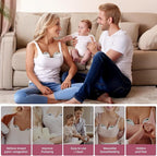 Wearable Breast Feeding Pump Portable, Electric Breast Pump Hands Free with 4 Modes &12 Levels,Strong Suction, LED Display, 24mm Sealed Flange,2 Pack