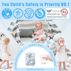 GOGOSO 100 Pieces Ball Pits Balls - 2.2 inch Pearl Pink Plasticballs for Children Toddlers Plastic Oceanball Swim Toys Bals for Kids Playhouse Pool