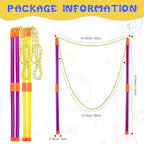 Lenwen 16 Pcs Giant Bubble Wands Kit Big Maker Toy Large Gigantic Bubble Wands with Refill and Tray for Summer School Birthday Outdoor Playtime Fun Activity Party Favors(Classic)