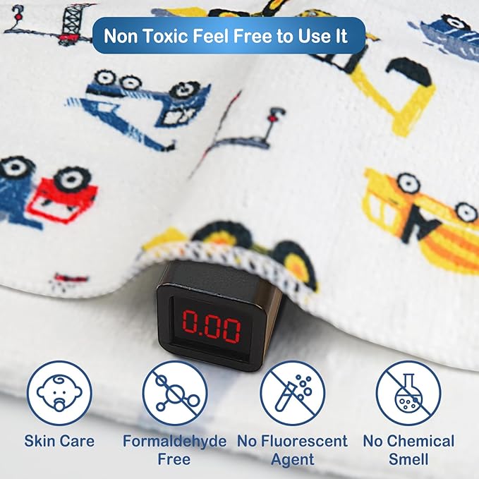 softan Baby Washcloths, 24Pack Baby Wash Cloths Extra Soft & Ultra Absorbent, Baby Towels Face Towel Unisex for Boys Girls Face & Body, Washclothes Gentle on Sensitive Skin, 9''x 9'' Truck