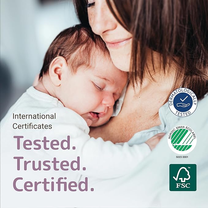 Bambo Nature Hypoallergenic Dream Baby Diapers, Premium Eco-Labeled Sustainable Diapers, Enhanced Leakage Protection, Totally Chlorine-Free, Skin Friendly, and Super Absorbent - Size 0 (144 Count)