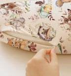 Nursing Pillow Covers 2 Pack, Breastfeeding Pillow Slipcovers Soft and Stretchy, Nursing Covers for Baby Girls Boys Newborn (Tiny Dinos)