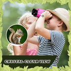 Libima 24 Pcs Binoculars for Kids Educational Compact Kids Binoculars with Neck String Toddler Telescope for Boys Girls Learning Bird Watching Camping Hiking Travel Safaris Birthday Gifts(Pink)