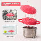 1 Pack Snack Containers for Toddlers, Stainless Steel Toddler Snack Cups with Silicone Food Catcher & Lids,Snack Cups for toddlers Spill Proof