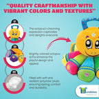 Bundaloo Musical Octopus Plush Toy - Plays Fun Songs and 8 Musical Key Notes | for Children & Toddlers (Octopus)