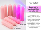 Amazing Gemstone Pink Calcite Crystal Towers ~ Natural Healing Crystal Point Obelisk for Reiki Healing and Crystal Grid (3 to 4 INCH)