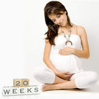 I'm Solid Wood Baby ABC Alphabet Milestone Age Blocks, Personalized Own Name, Gender Neutral, Newborn Gifts & Keepsakes for Picture Props (1.9" / 16 Pcs/White)