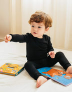 VAENAIT 6M-12Y Toddler Toddler Kids Toddler Girls Boys Soft Comfy Modal Tencel Solid Raglan Sleepwear Pajamas Pjs 2pcs Set