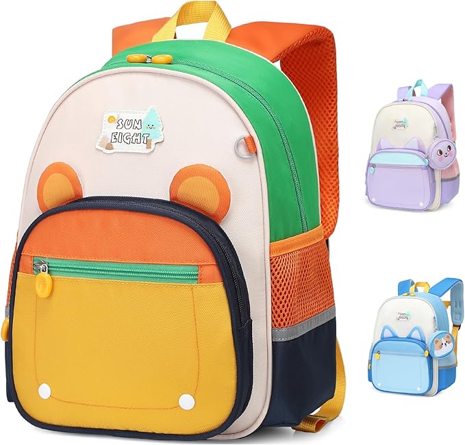 SUN EIGHT Toddler Backpack for Kids Backpacks Preschool Kindergarten Child Bookbag Travel Cute Daycare Backpack (Tiger)